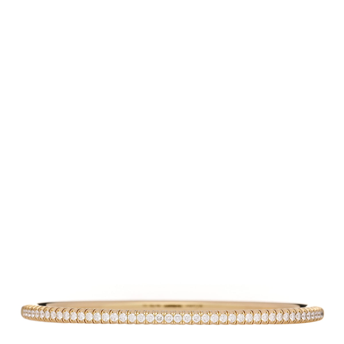 18K Yellow Gold Diamond Etincelle de Cartier Bangle Bracelet 15