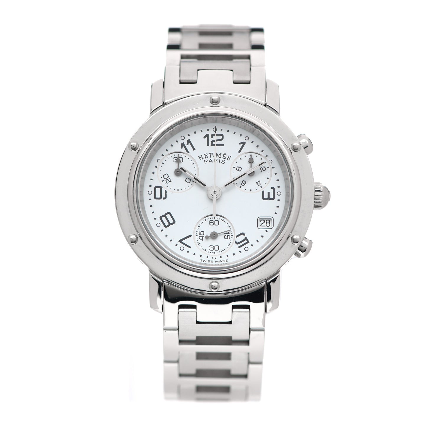 Stainless Steel 31mm Clipper Chronograph Quartz Watch