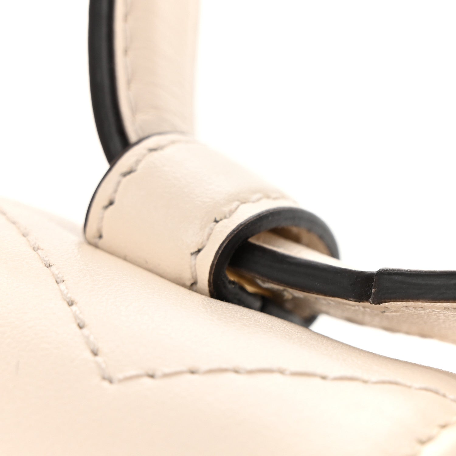 Gucci Calfskin Matelasse Mini GG Marmont Top Handle Shoulder Bag White 14 of 16