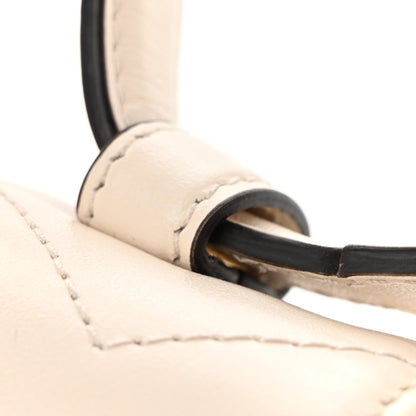 Gucci Calfskin Matelasse Mini GG Marmont Top Handle Shoulder Bag White 14 of 16