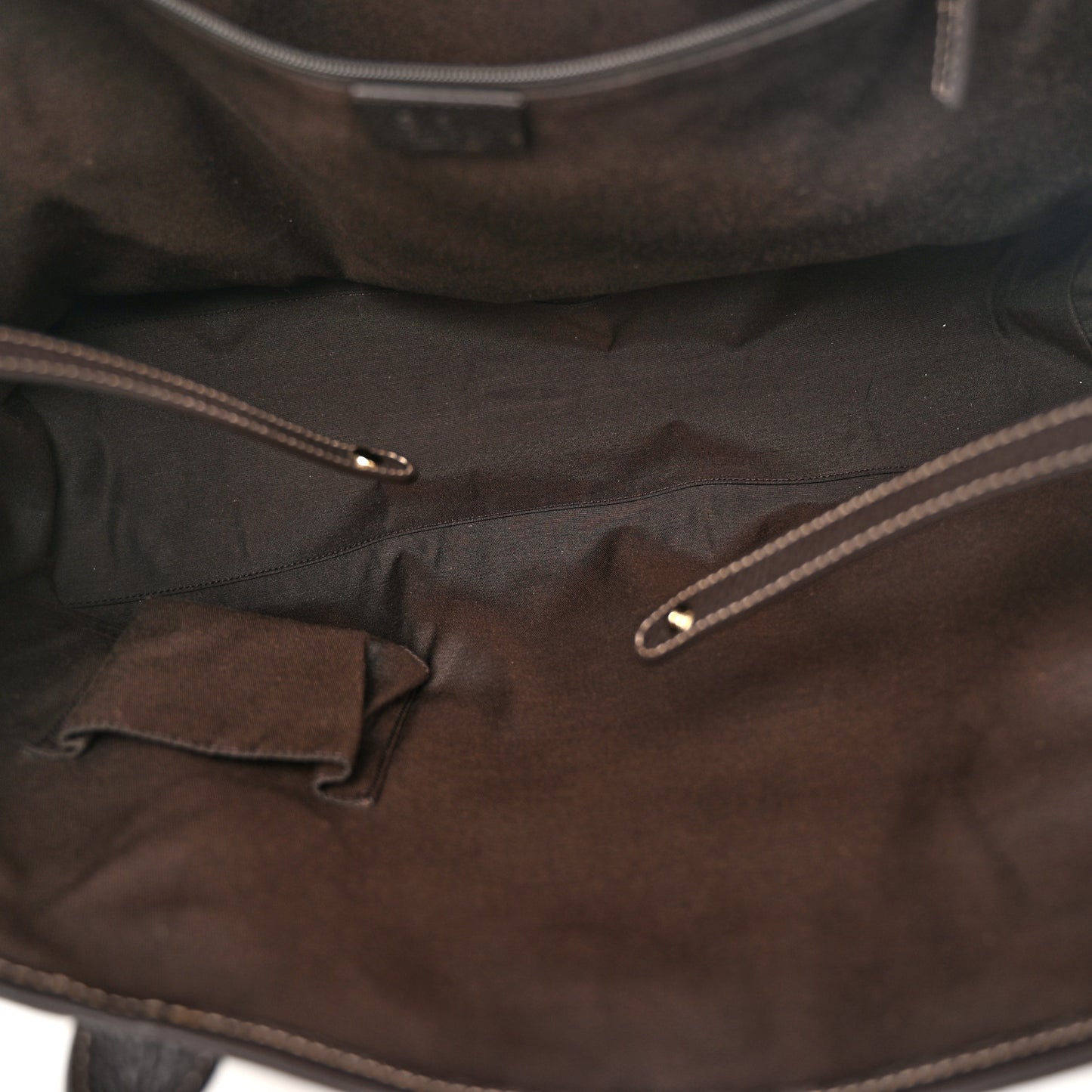 Crystal Monogram Large Princy Tote Dark Brown