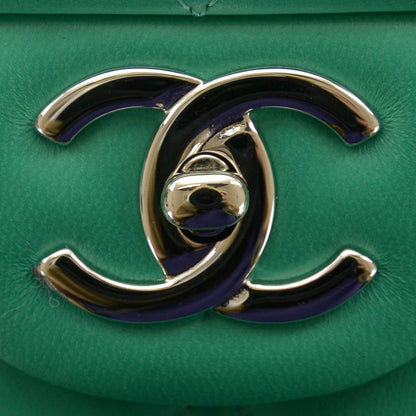 Chanel Lambskin Maxi Double Flap Menthe Green 5 of 10
