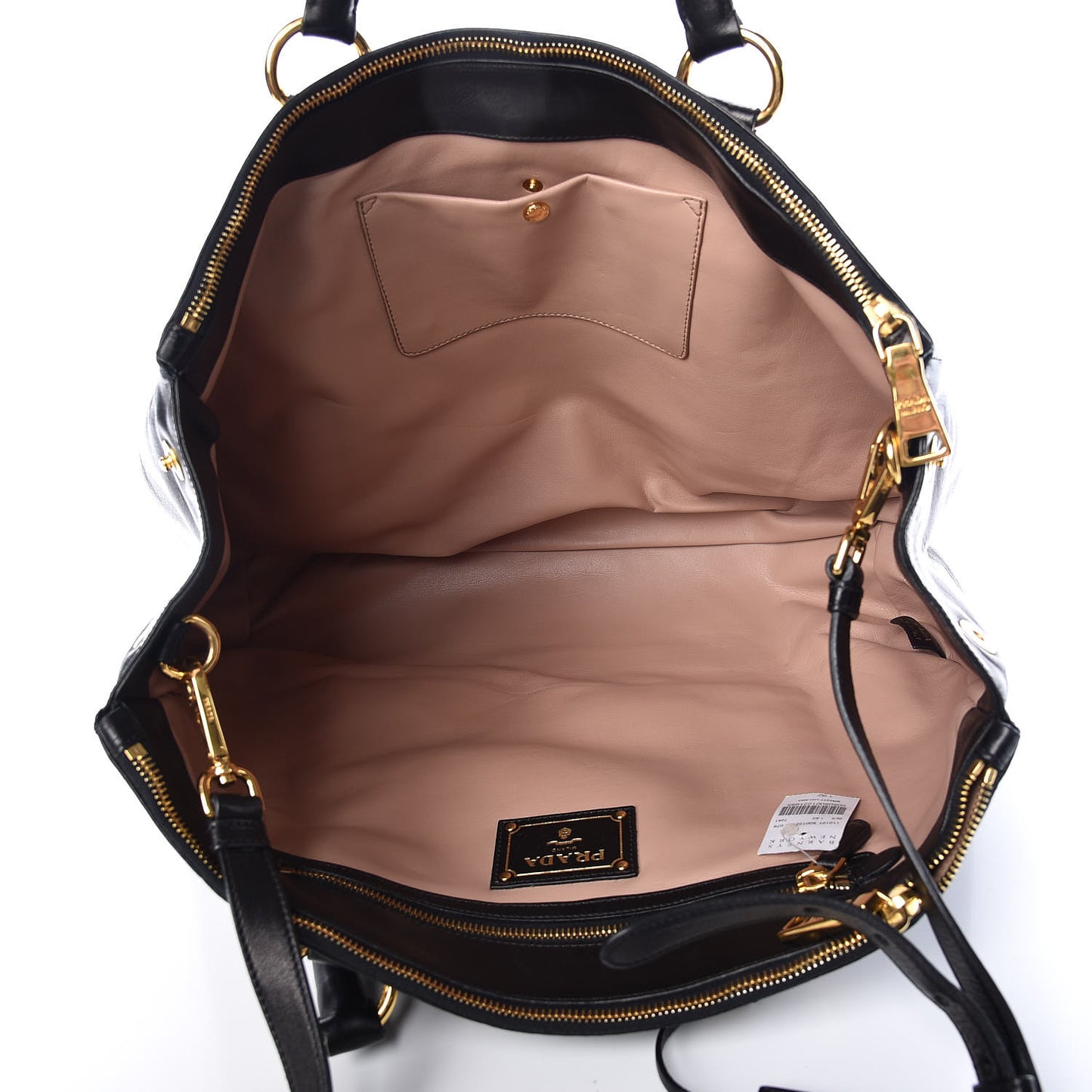 Soft Calf Shopping Tote Black