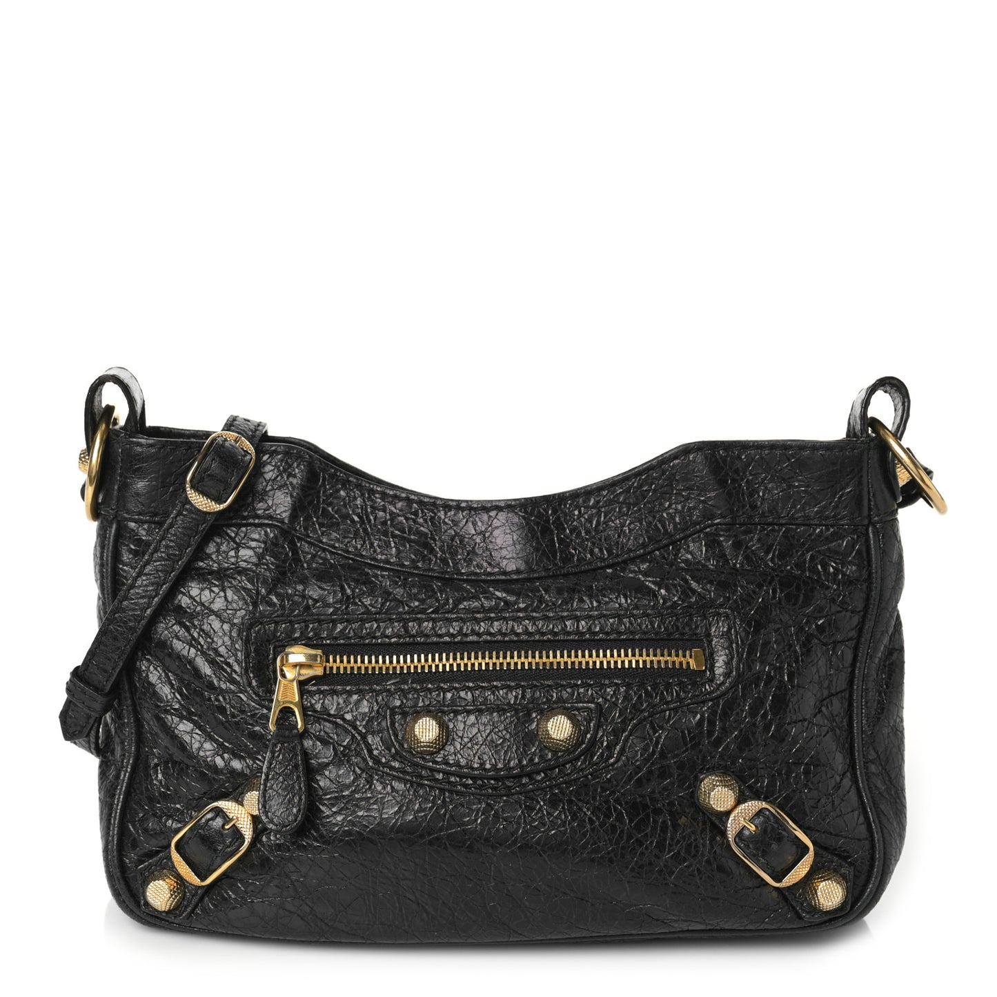 Agneau Giant 12 Gold Hardware Hip Black