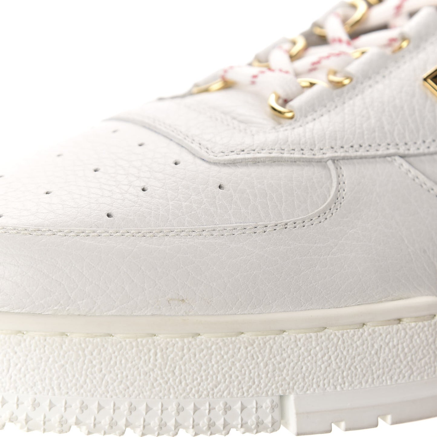 Calfskin Mens LV Trainer Sneaker 9.5 White