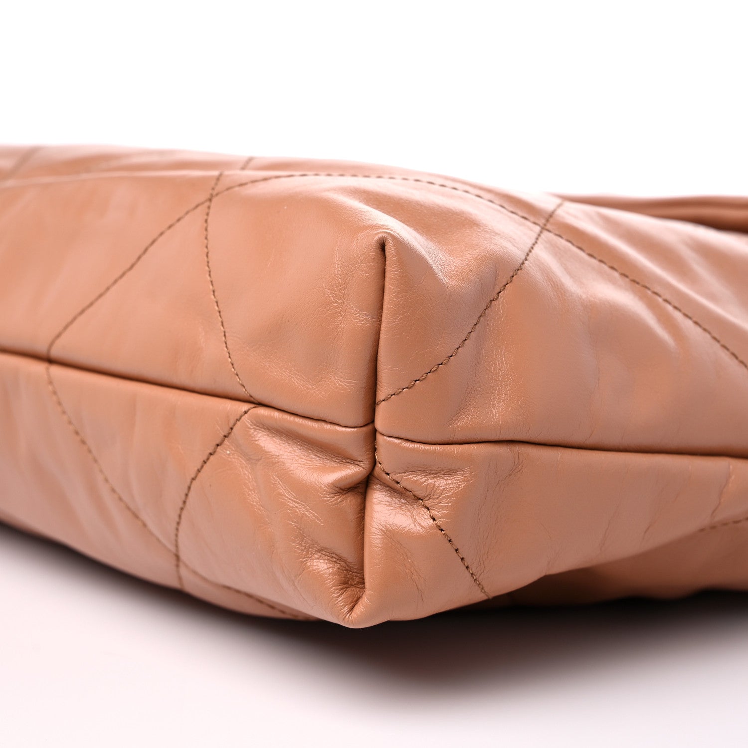Chanel Shiny Calfskin Quilted Chanel 22 Camel 10 of 10