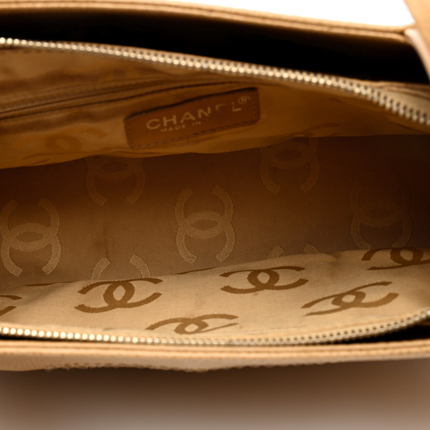 Chanel Caviar CC Shoulder Bag Beige 5 of 11