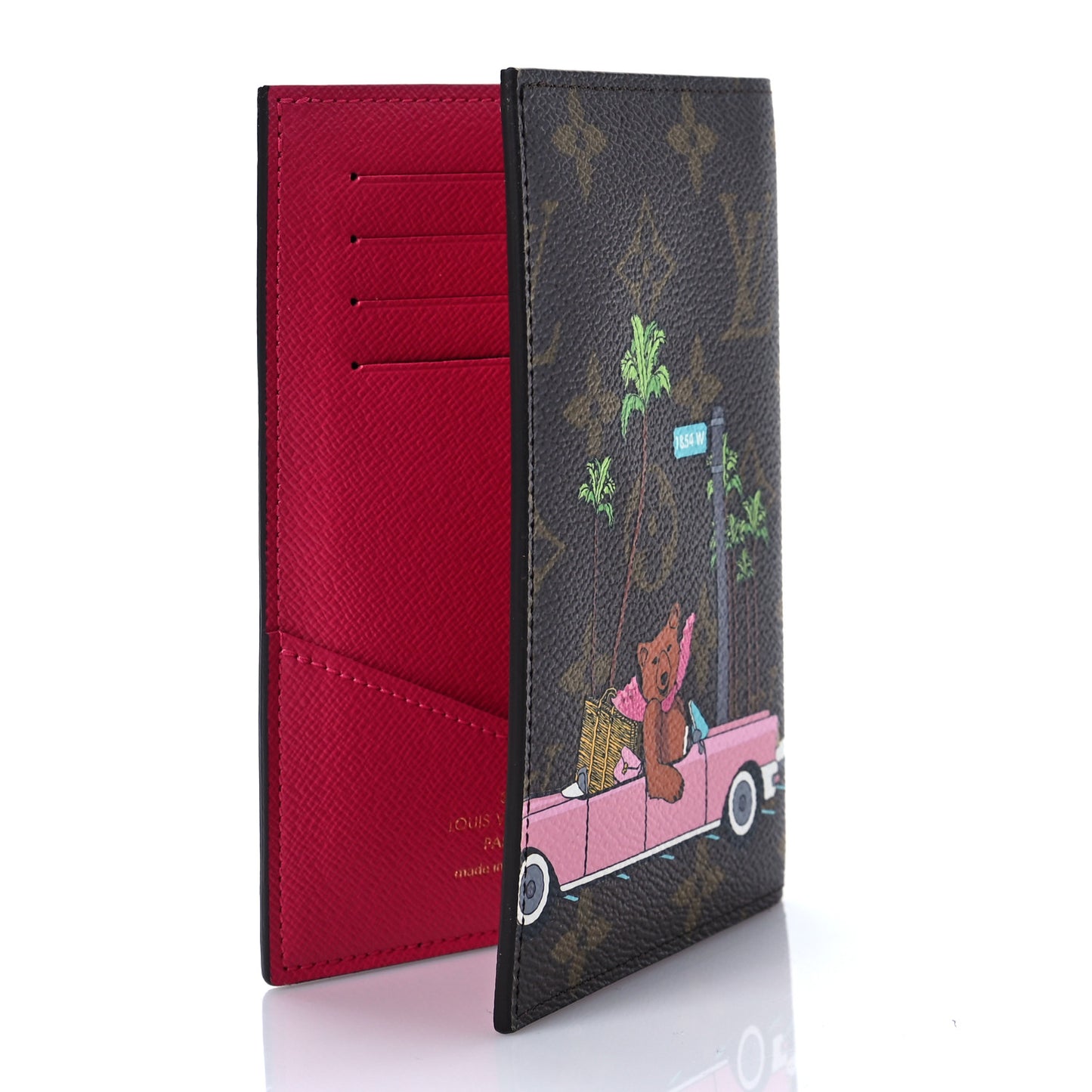 Monogram 2021 Christmas Animation Hollywood Passport Cover Fuchsia
