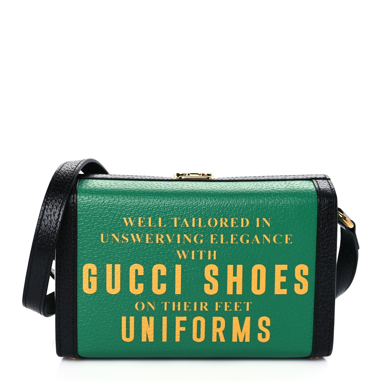 Gucci Grained Calfskin Gucci 100 Mini Bag Green 1 of 9