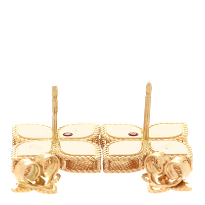 Roberto Coin 18K Yellow Gold Princess Flower Earrings 3 of 4