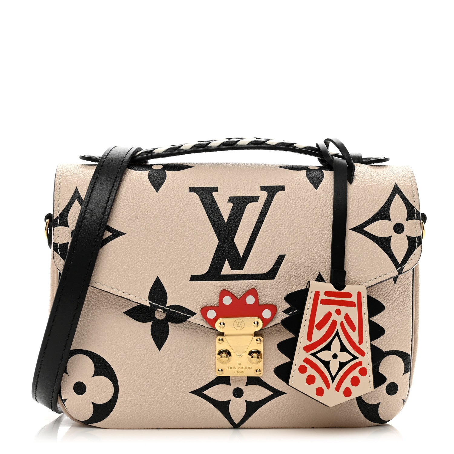 Louis Vuitton Empreinte Monogram Giant Crafty Pochette Metis Creme Black 1 of 11