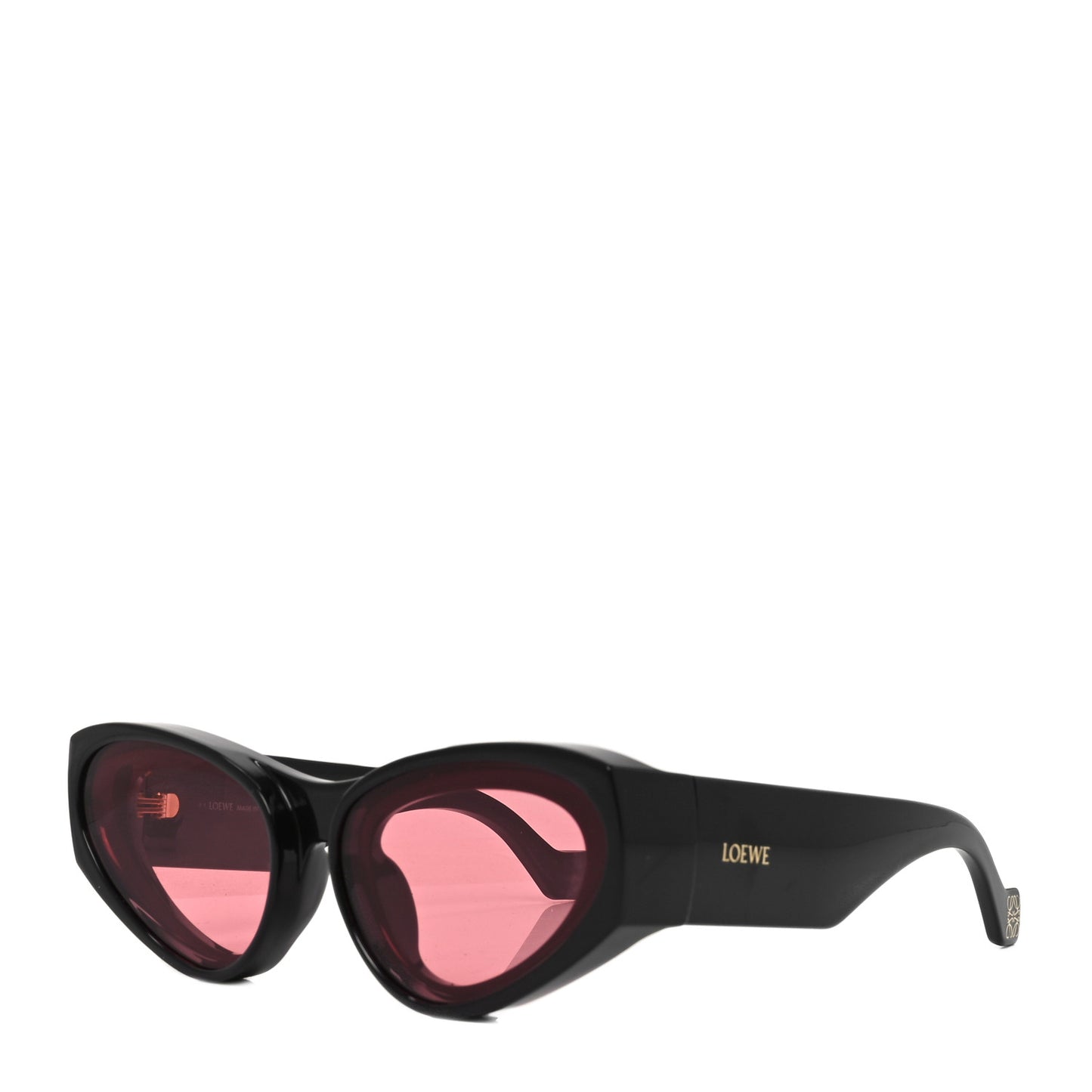 Acetate Paula's Ibiza Cat Eye Sunglasses LW40171U Black Pink