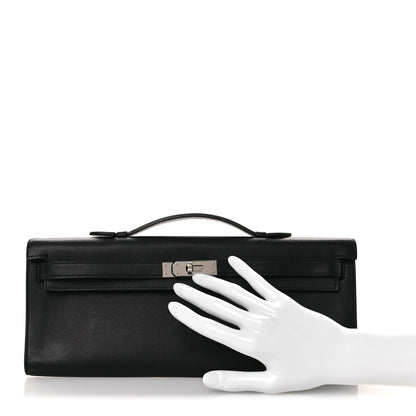 Hermes Swift Kelly Cut Clutch Pochette Black 2 of 13