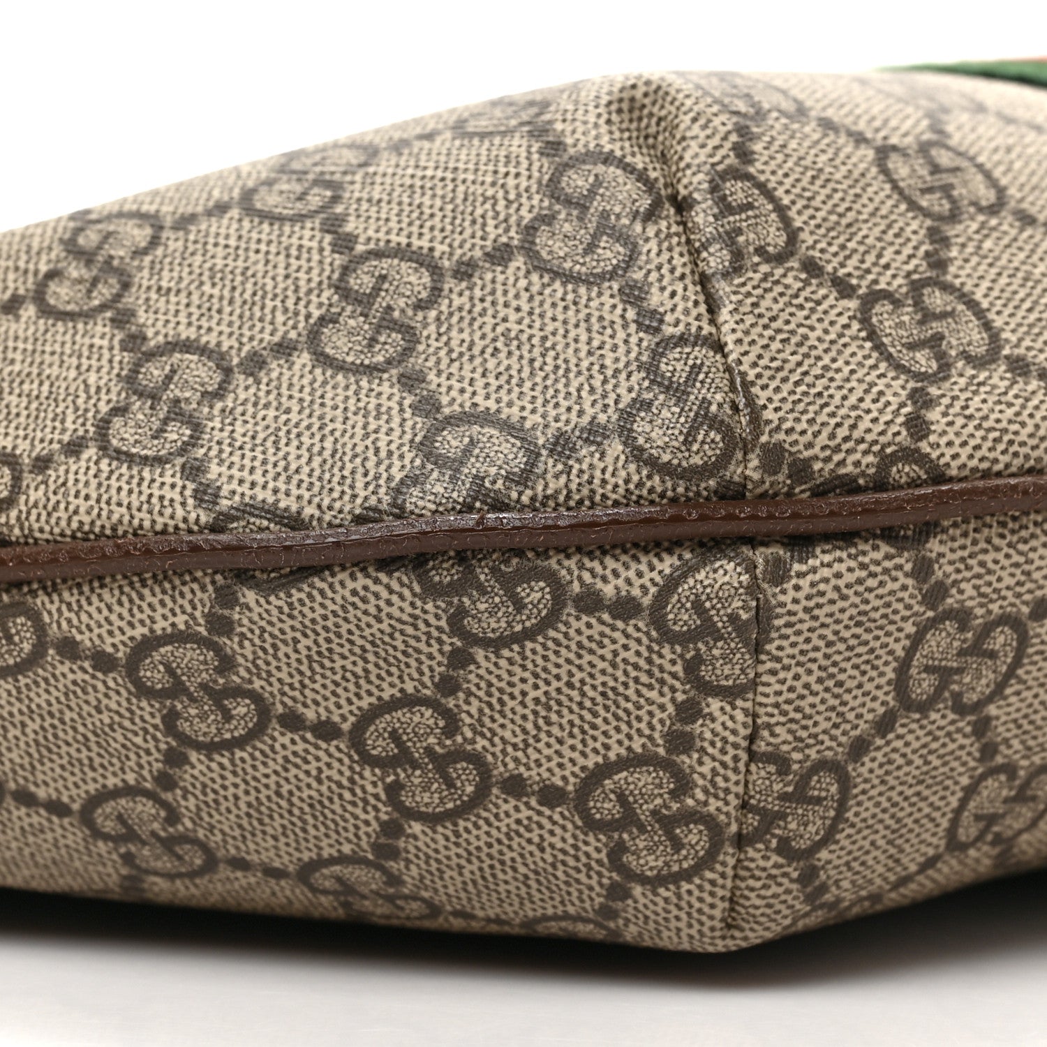 Gucci GG Supreme Monogram Web Small Ophidia Half Moon Hobo Brown 8 of 9