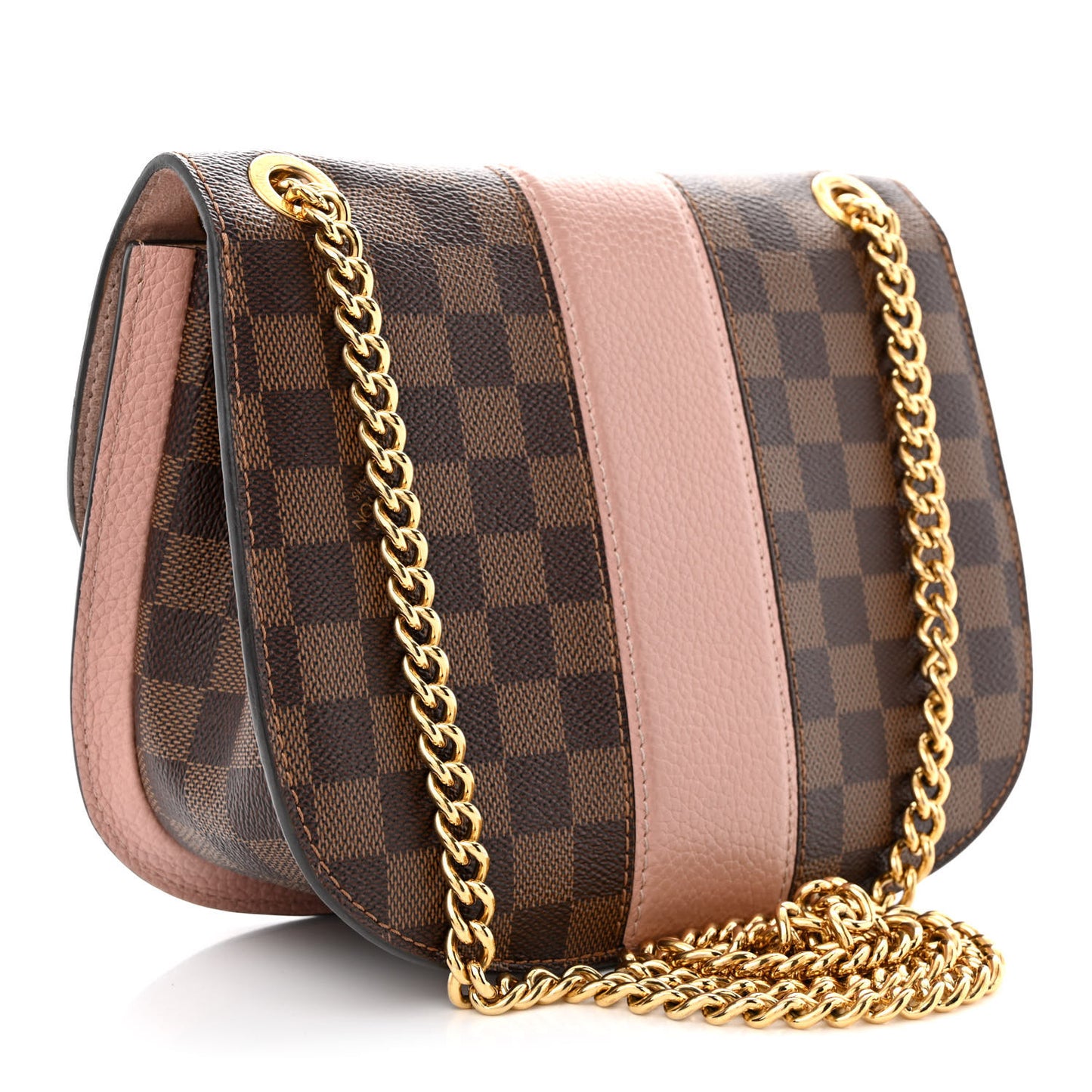 Damier Ebene Cuir Taurillon Wight Magnolia