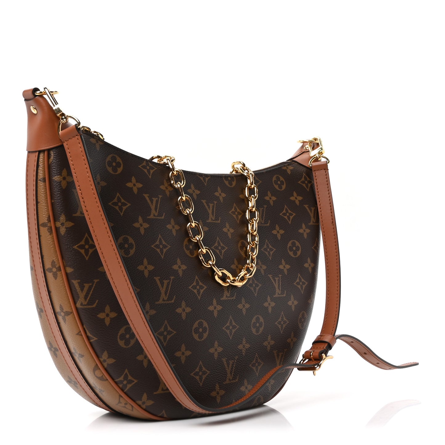 Reverse Monogram Loop Hobo