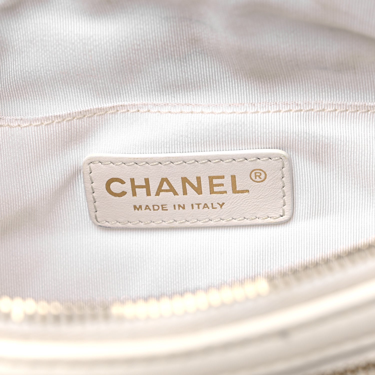 Chanel Aged Calfskin Quilted Waist Belt Bag White 6 of 15