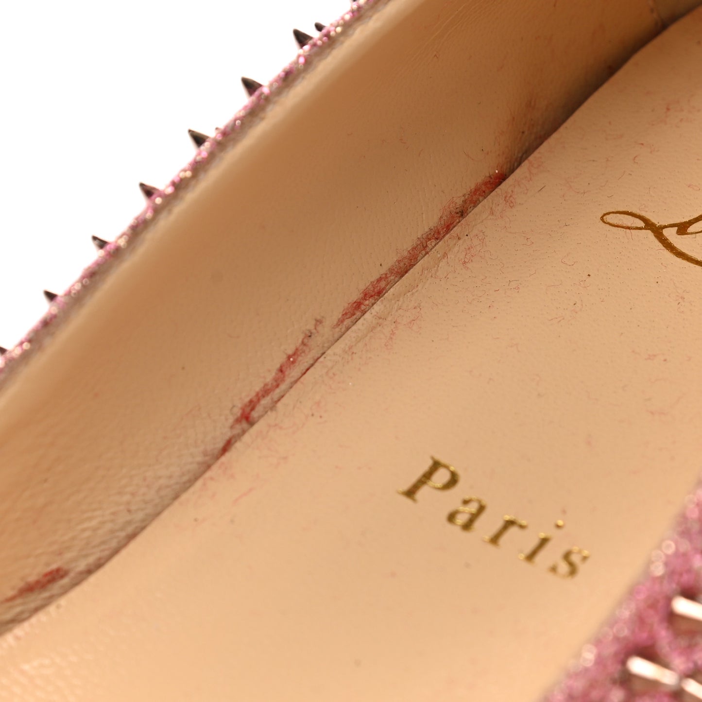 Glitter Diams Follies Spikes Flats 38 Pink