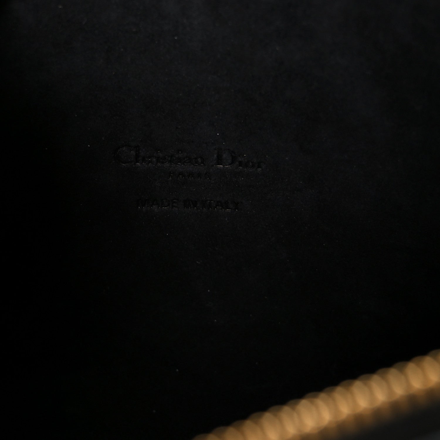 Christian Dior Grained Calfskin Caro Double Pouch Black 6 of 10