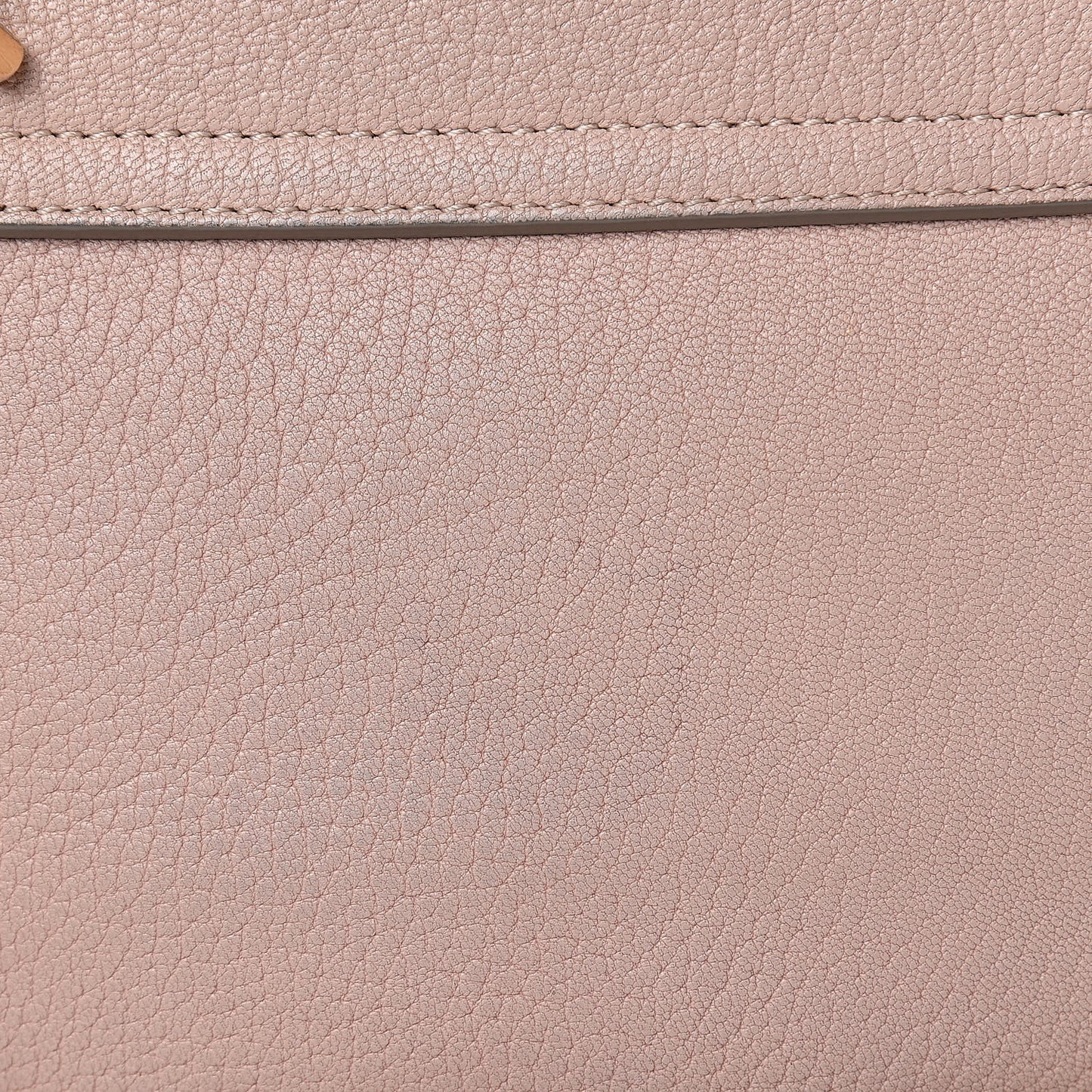 Grained Lambskin Mini Drew Shoulder Bag Cement Pink