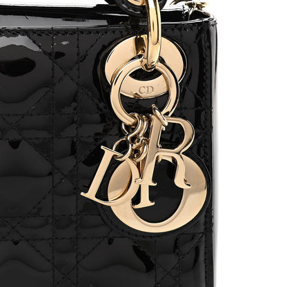Christian Dior Patent Cannage Mini Lady Dior Black 8 of 11