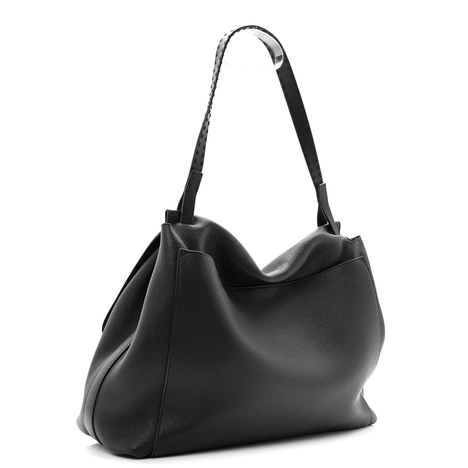 The Row Grained Calfskin Top Handle 14 Bag Black 3 of 14