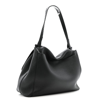 The Row Grained Calfskin Top Handle 14 Bag Black 3 of 14