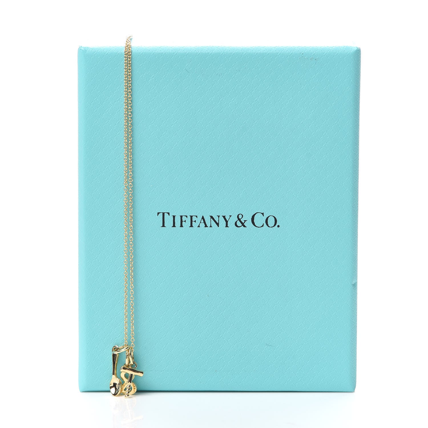 Tiffany 18K Yellow Gold Wine and Dine Pendant Necklace 6 of 6