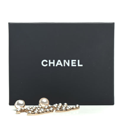Chanel Pearl CC Drop Earrings Gold 5 of 5
