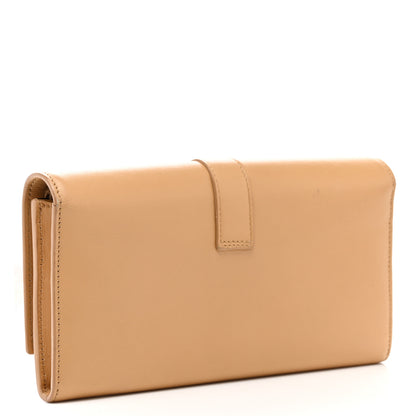 Saint Laurent Calfskin Classic Y Ligne Clutch Dark Beige 3 of 6