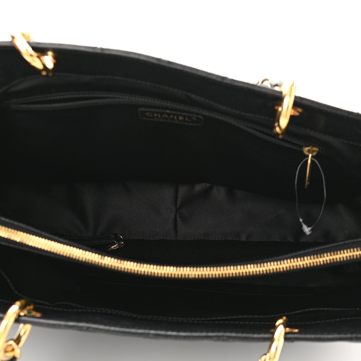 Chanel Caviar Quilted XL Grand Shopping Tote GST Black 5 of 17