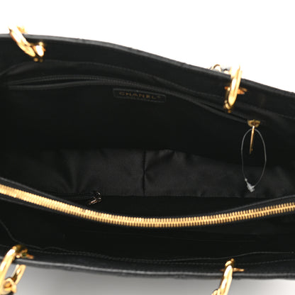Chanel Caviar Quilted XL Grand Shopping Tote GST Black 5 of 17