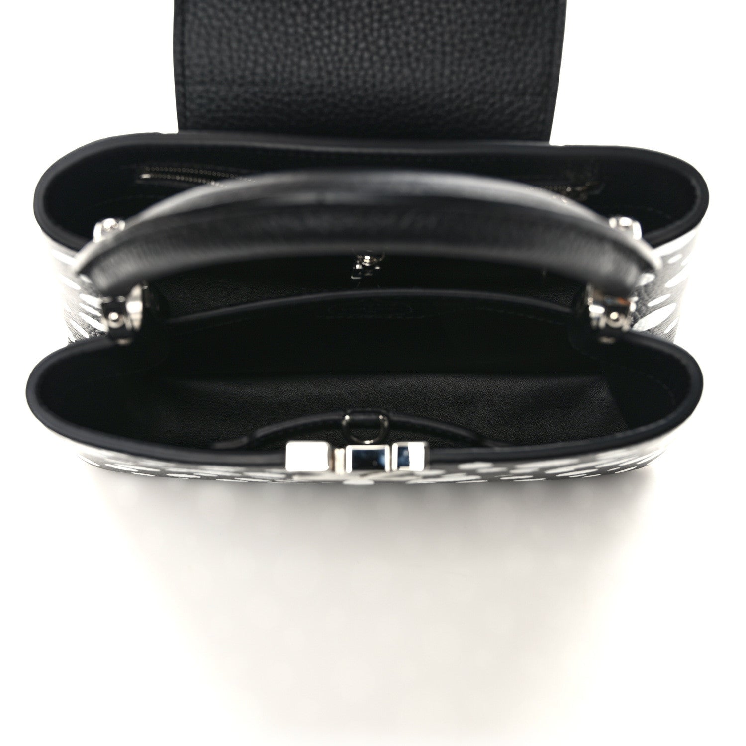 Louis Vuitton LOUIS VUITTON LV X YK Taurillon Capucines BB Black White 5 of 8