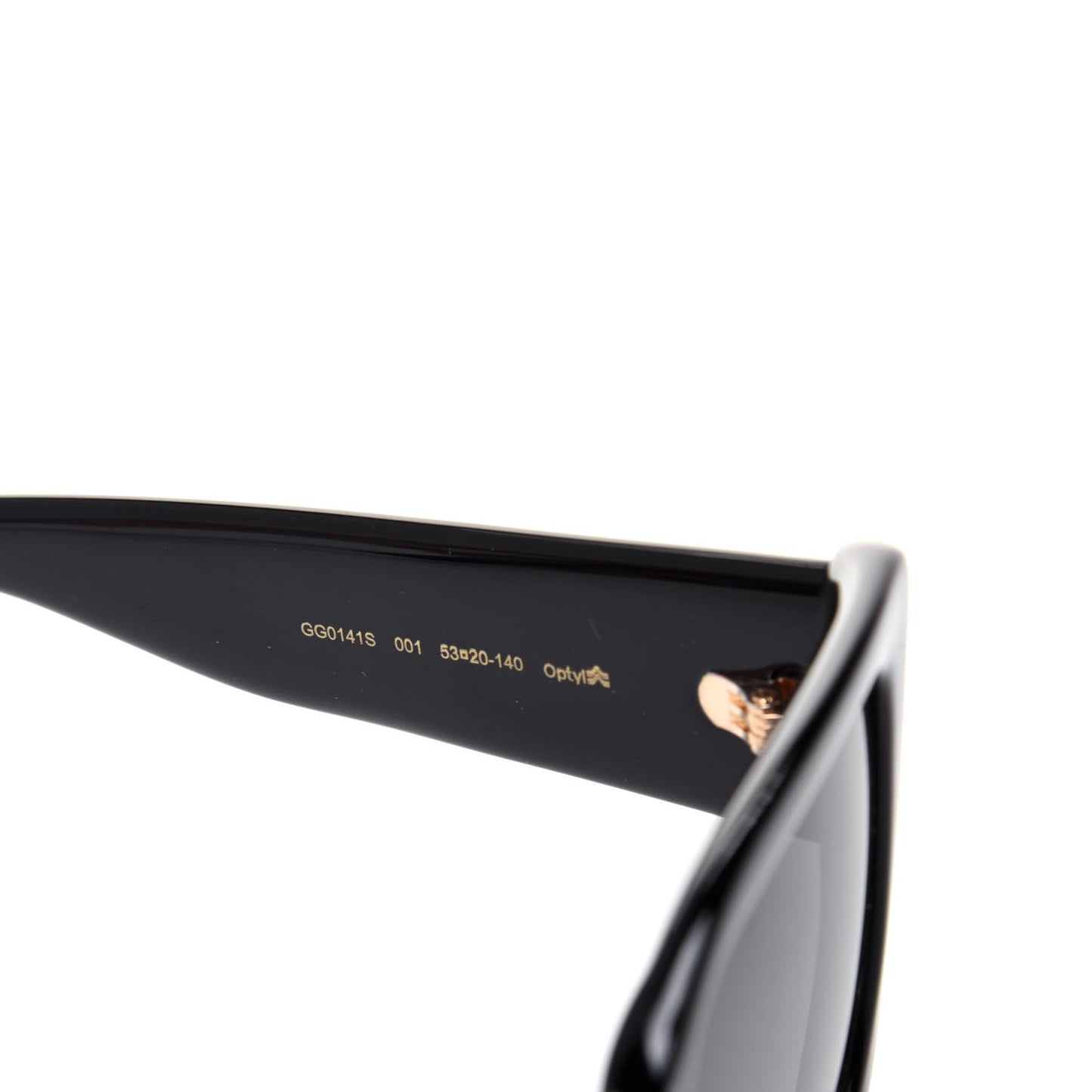Acetate Square Frame Sunglasses GG0141S Black
