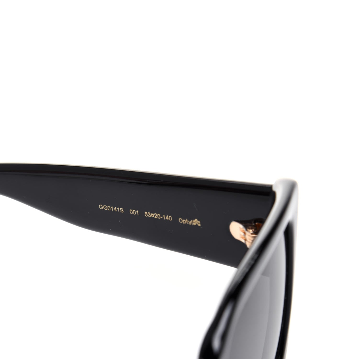 Gucci Acetate Square Frame Sunglasses GG0141S Black 5 of 8