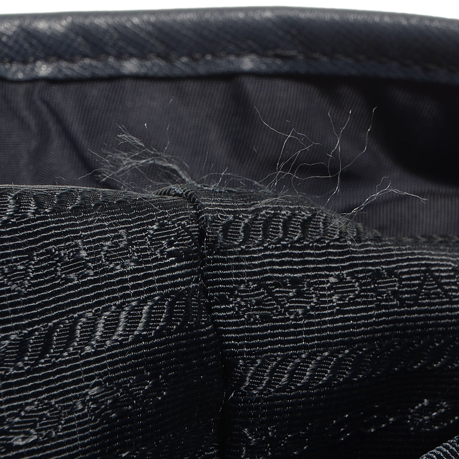 Prada Saffiano Tessuto Nylon Tote Blue 9 of 10