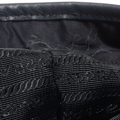 Prada Saffiano Tessuto Nylon Tote Blue 9 of 10