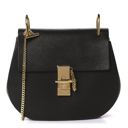 Chloe Grained Lambskin Drew Shoulder Bag Black 1 of 10