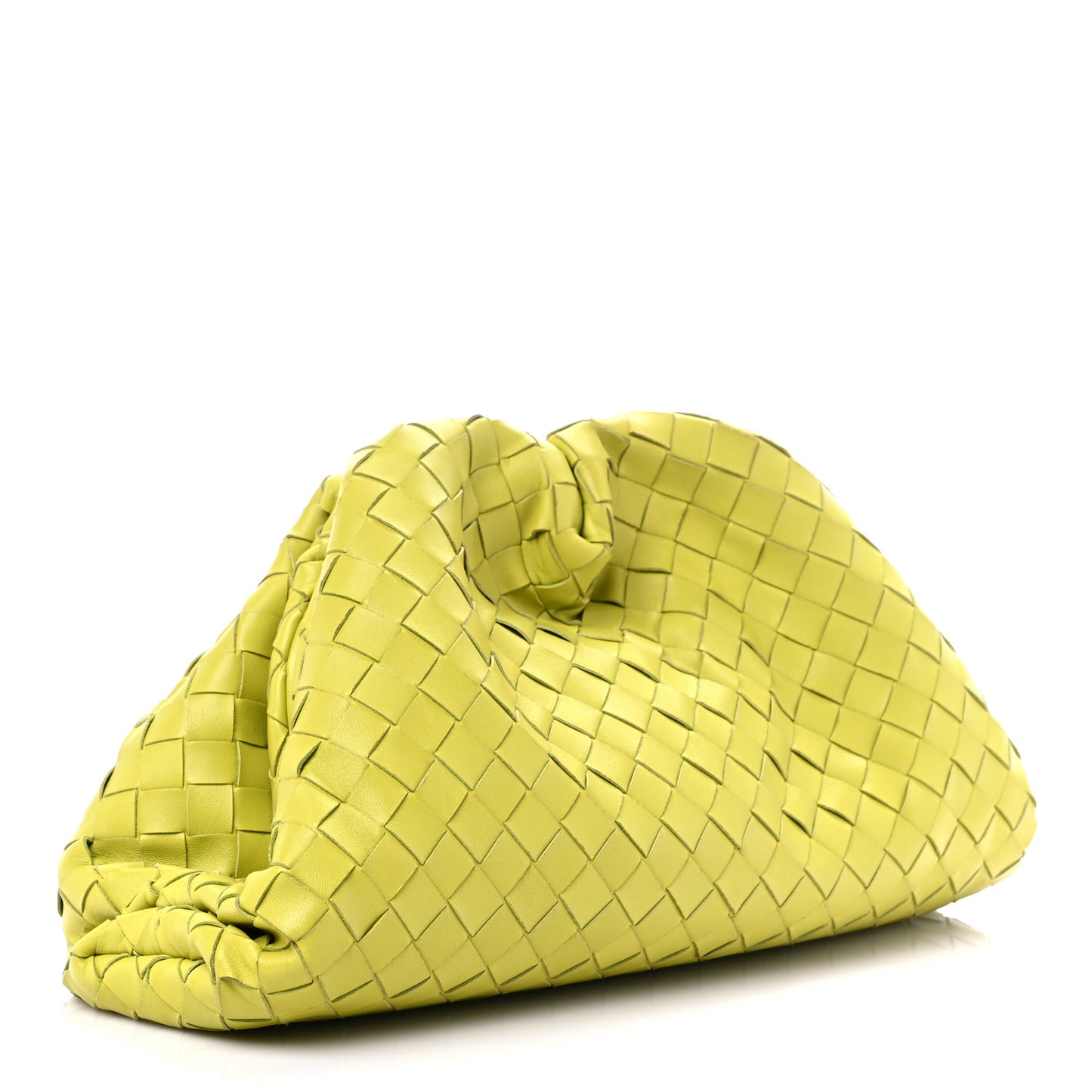 Nappa Maxi Intrecciato The Pouch Oversized Clutch Kiwi