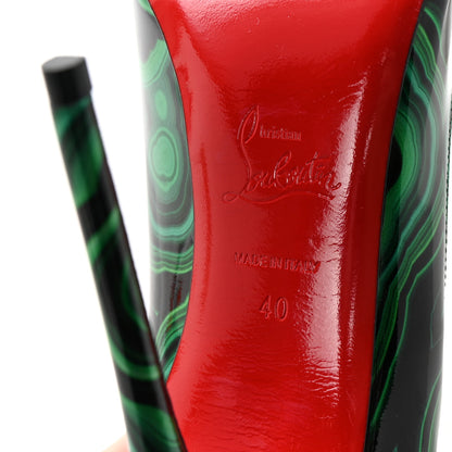 Christian Louboutin Patent Malachite So Kate 120 Pumps 40 Vert 7 of 8