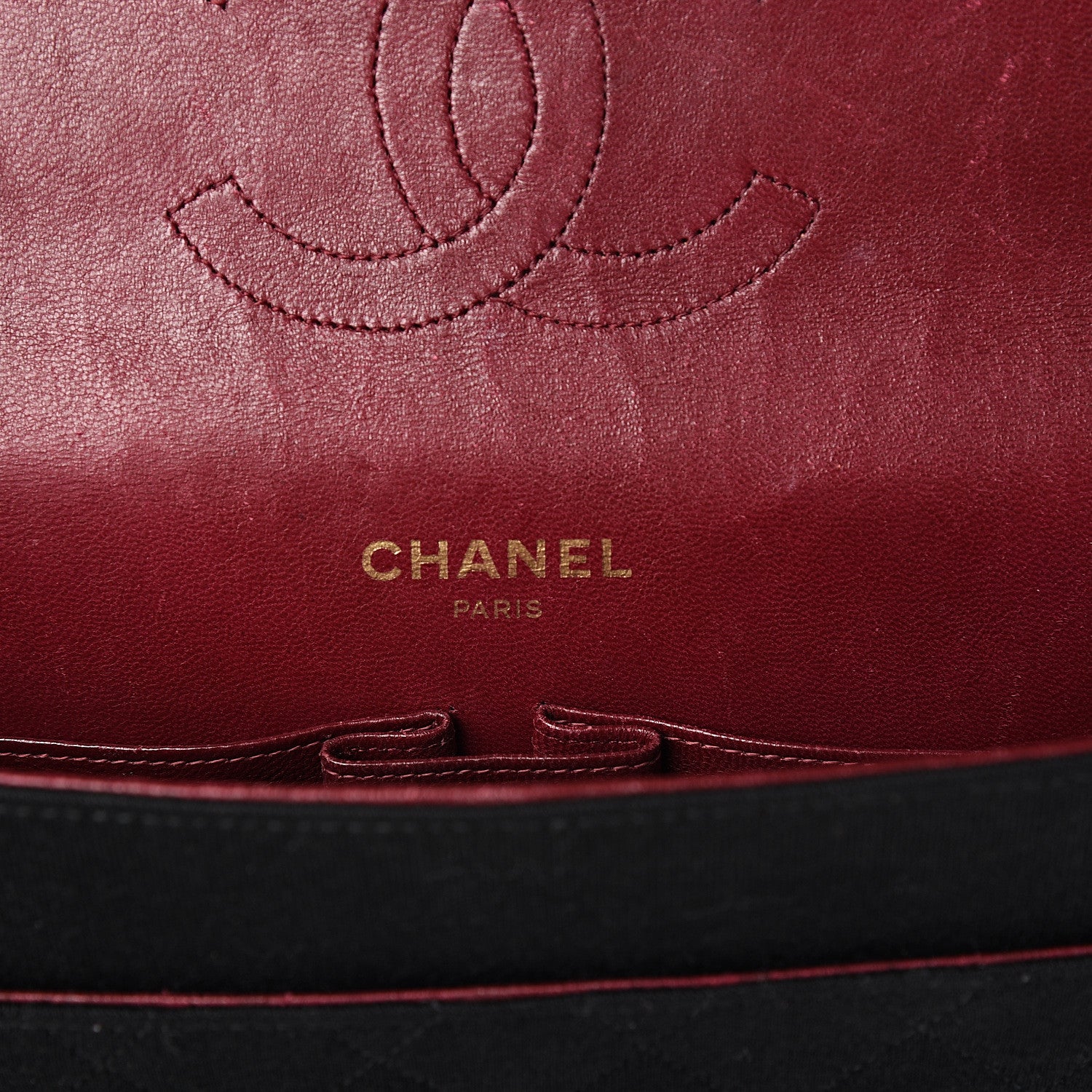 Chanel Jersey Quilted Medium Double Flap Black 5 of 13