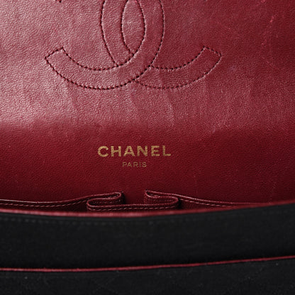 Chanel Jersey Quilted Medium Double Flap Black 5 of 13