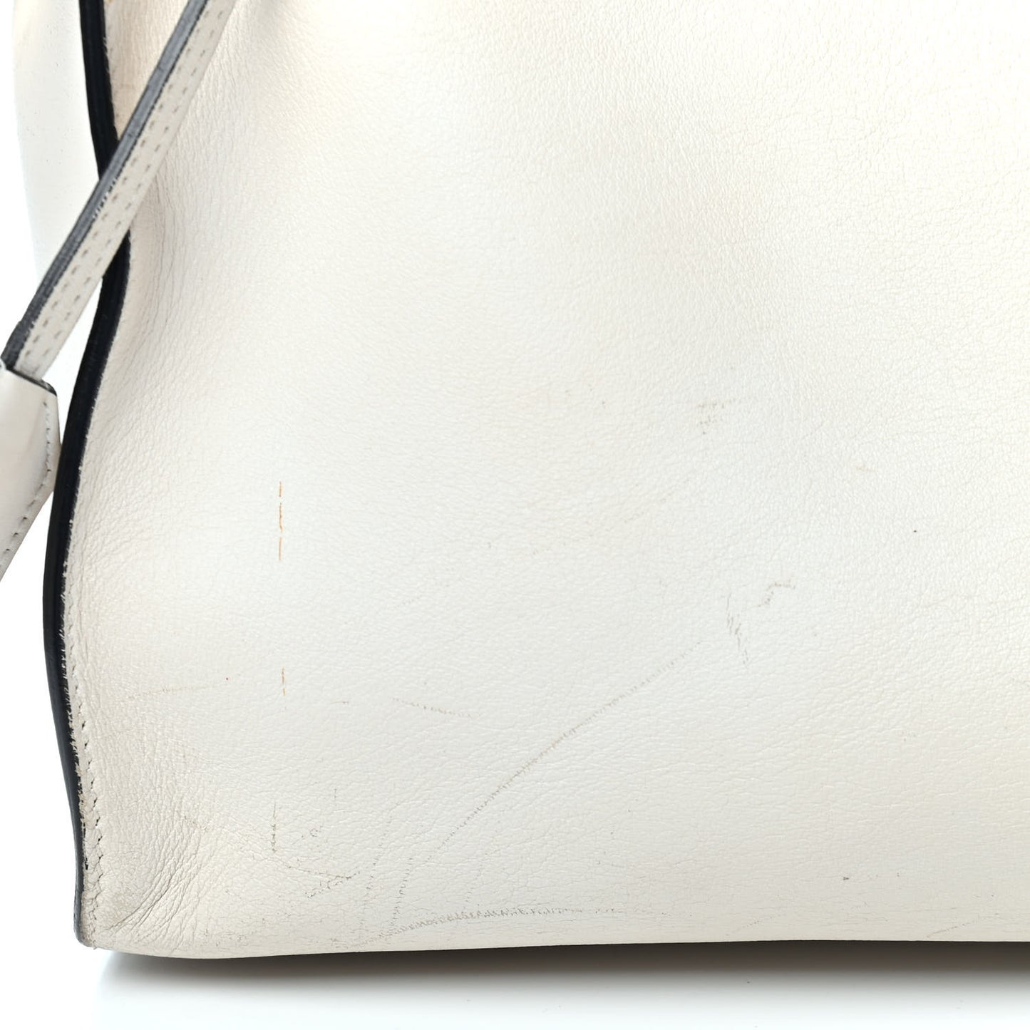 Smooth Calfskin Small Cabas Monogram White