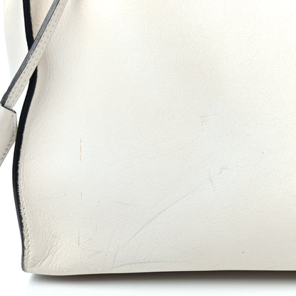 Saint Laurent Smooth Calfskin Small Cabas Monogram White 8 of 15