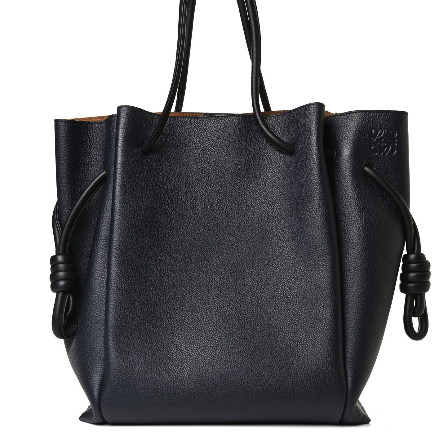 Calfskin Medium Flamenco Knot Bag Midnight