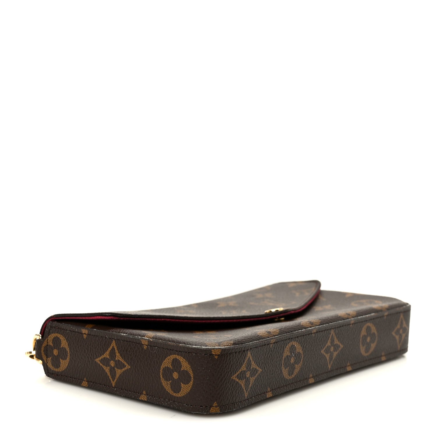 Louis Vuitton Monogram Pochette Felicie Chain Wallet Fuchsia 5 of 16