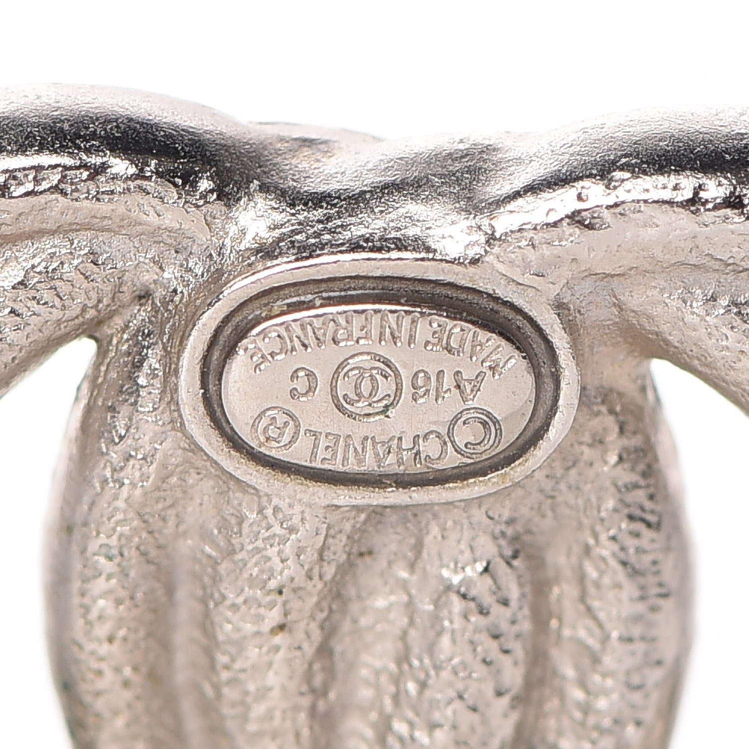Chanel Crystal CC Earrings Silver 4 of 5