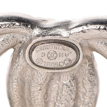 Chanel Crystal CC Earrings Silver 4 of 5