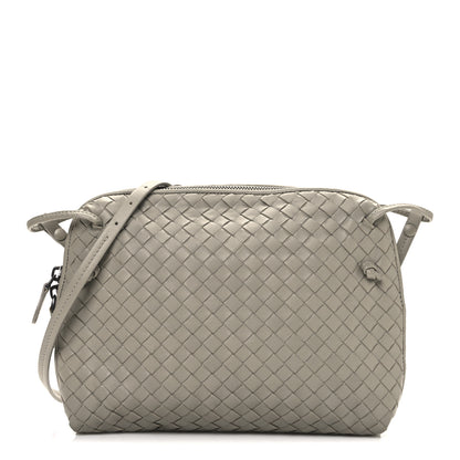 Bottega Veneta Nappa Intrecciato Nodini Crossbody Messenger Steel 1 of 12