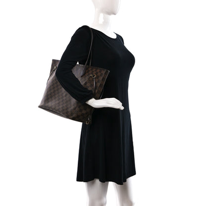 Louis Vuitton Damier Ebene Neo Neverfull MM Rose Ballerine 2 of 11